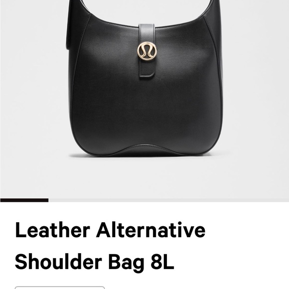 LuLulemon Elegant Black Shoulder Bag, New with dust bag and Tags - Picture 2 of 6